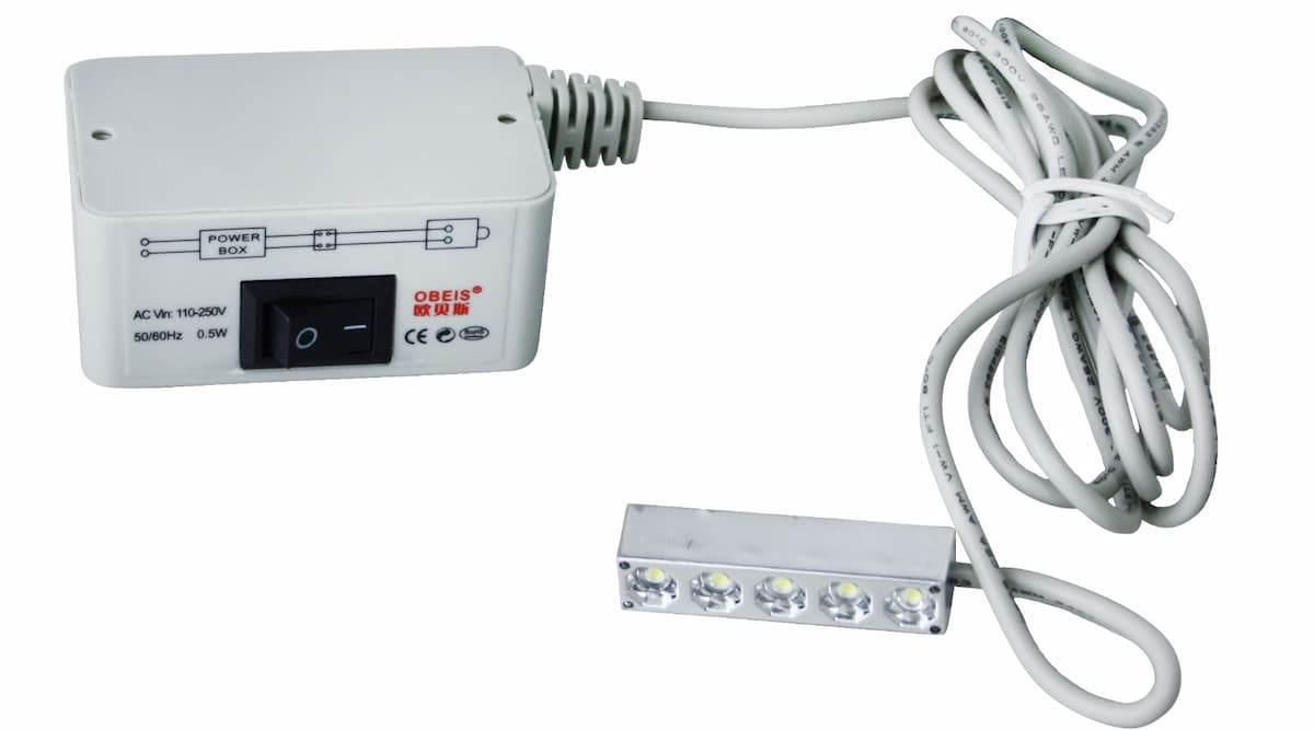 MAKİNA LED IŞIKLI MİKNATİSLİ SIRALI 5 Lİ LAMBA NİKEL - 1