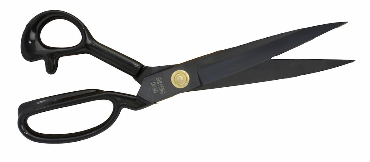 KUMAŞ KESİM MAKASI DEMİR  SAPLI 12" (SİYAH) - 1