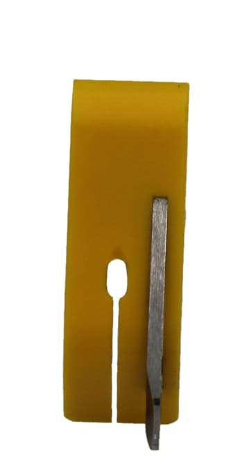 DÜZ MAKİNA PLASTİK SARI TABAN SOL OYNAR CIMALI AYAK  3,2 MM - 2