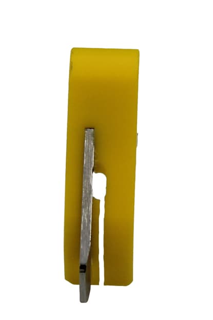DÜZ MAKİNA PLASTİK SARI TABAN SAĞ OYNAR CIMALI AYAK 0,8 MM - 2
