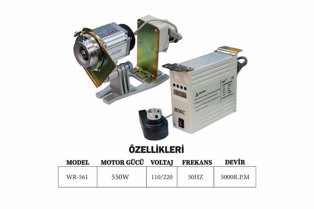 DÜZ KAYIŞLI HIZ AYARLI SENKRONLU  MOTOR 6500 R.P.M