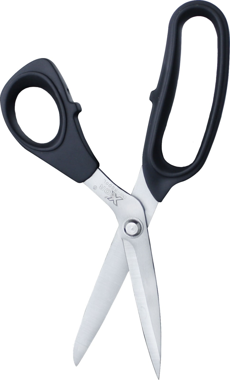 PLASTK SIYAH SAPLI SOL EĞRİ MAKAS (DERİ) 8"