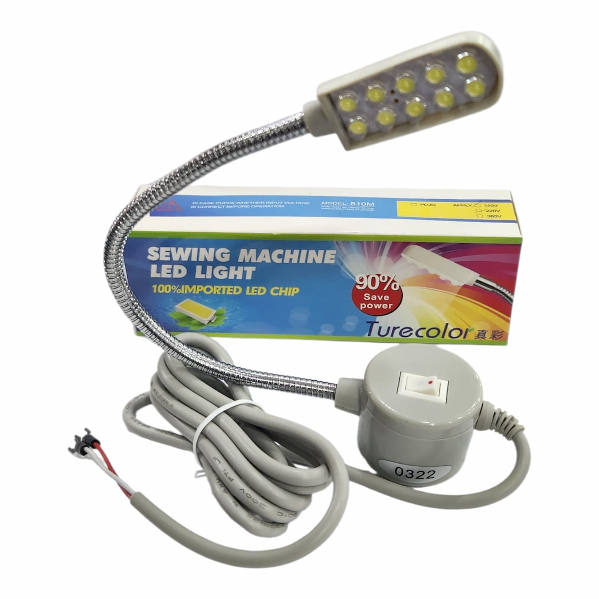 MAKİNA LED IŞIKLI SİPRALLİ 10 LU LAMBAS