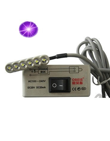 MAKİNA LED MOR IŞIKLI MIKANTISLI 6 LI  LAMBA